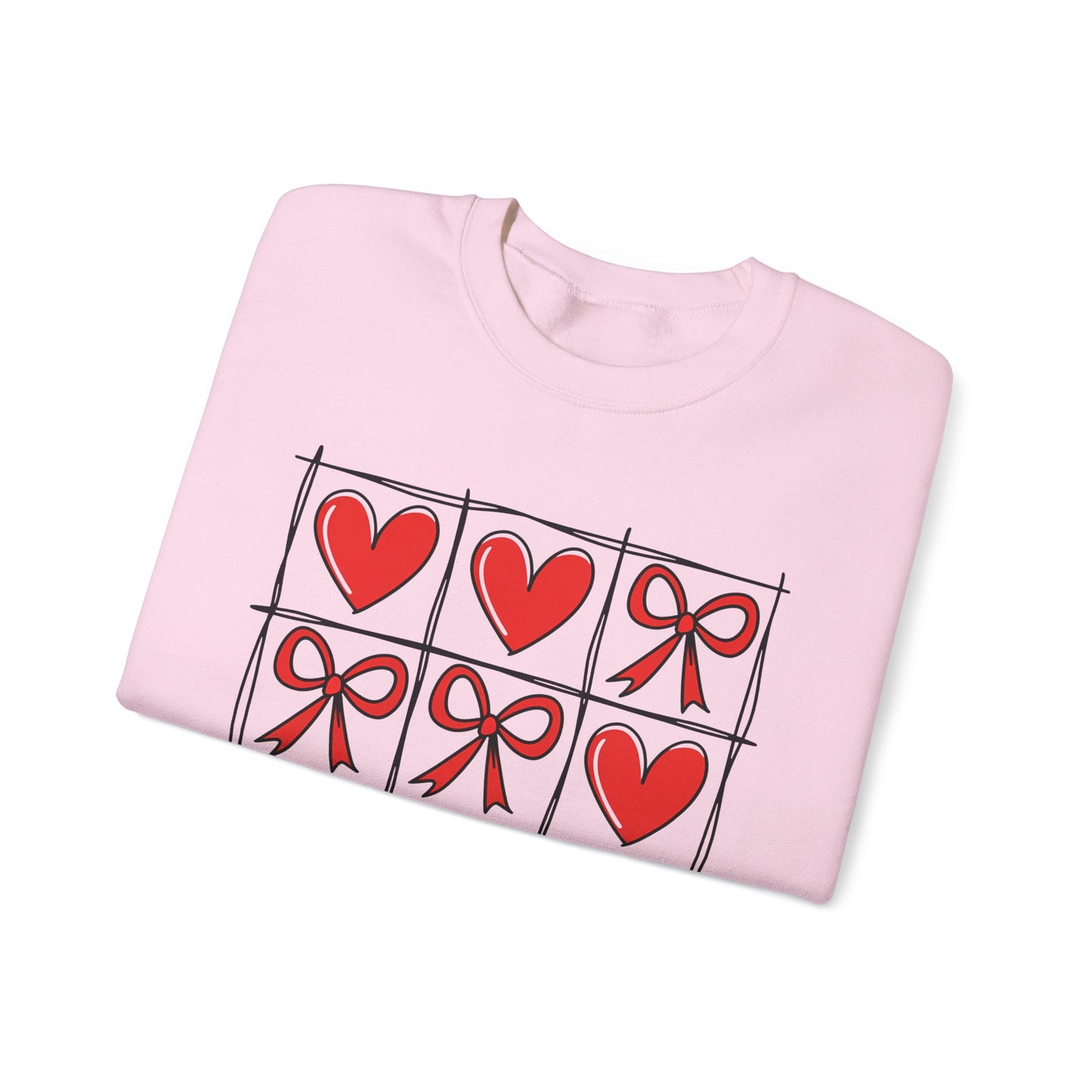 Valentine's Heart and Bow Sweatshirt