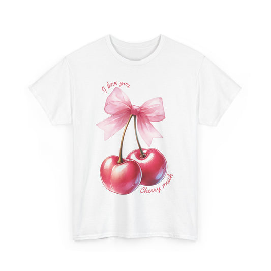 I Love You Cherry Much Graphic Valentine's Shirt