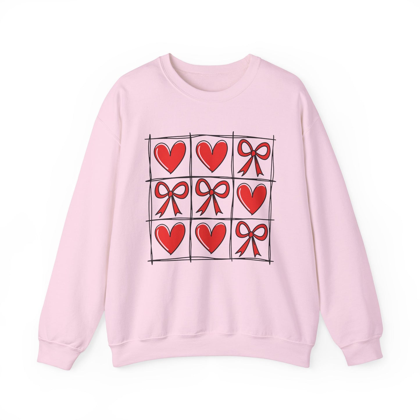 Valentine's Heart and Bow Sweatshirt